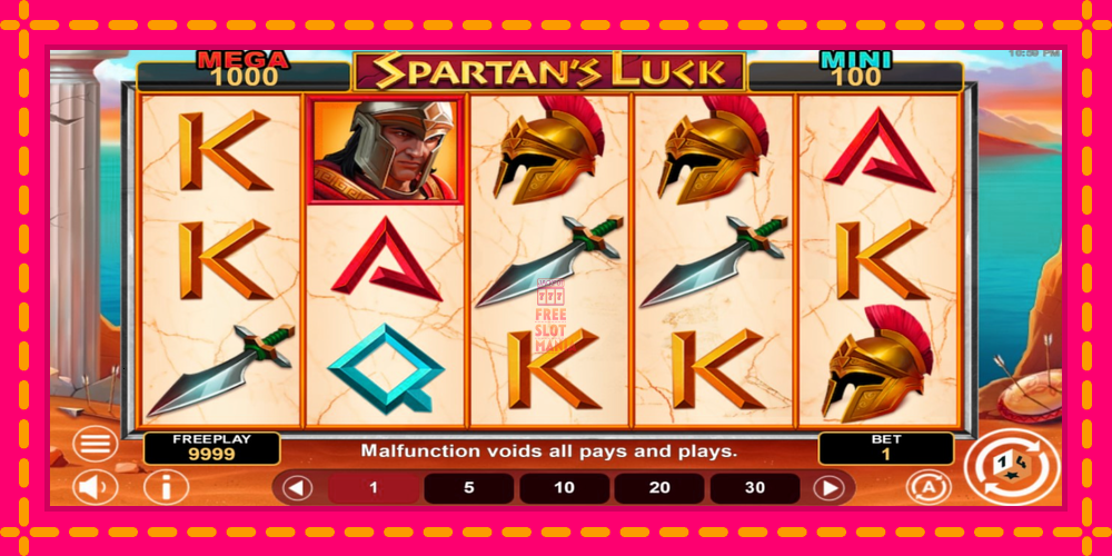 Automat Spartans Luck Hold & Win z jasną grafiką, zdjęcie 2