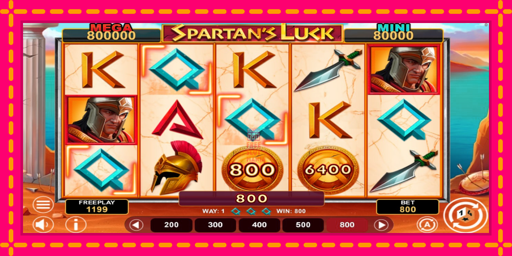 Automat Spartans Luck Hold & Win z jasną grafiką, zdjęcie 3