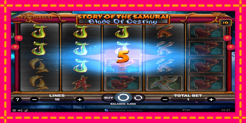 Automat Story of the Samuari: Blade of Destiny z jasną grafiką, zdjęcie 3