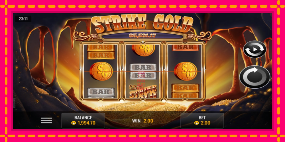 Automat Strike Gold z jasną grafiką, zdjęcie 2