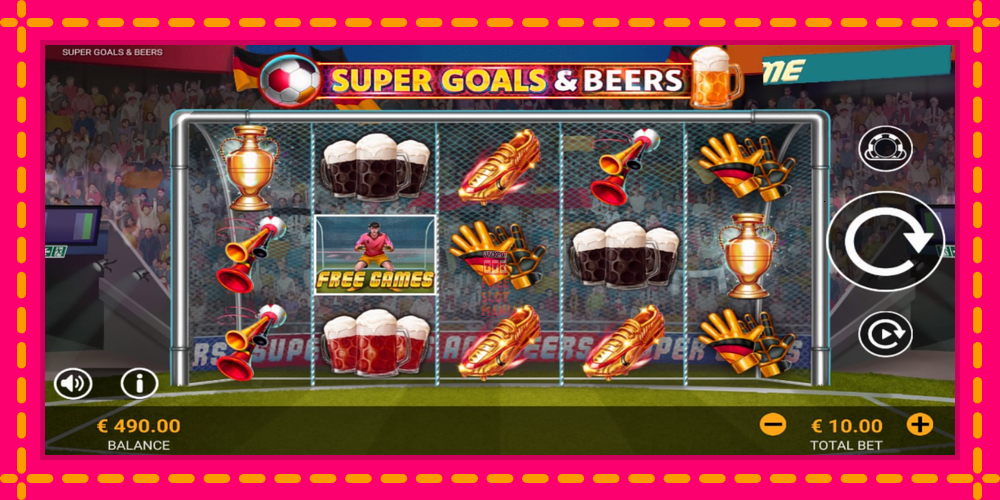 Automat Super Goals & Beers z jasną grafiką, zdjęcie 2