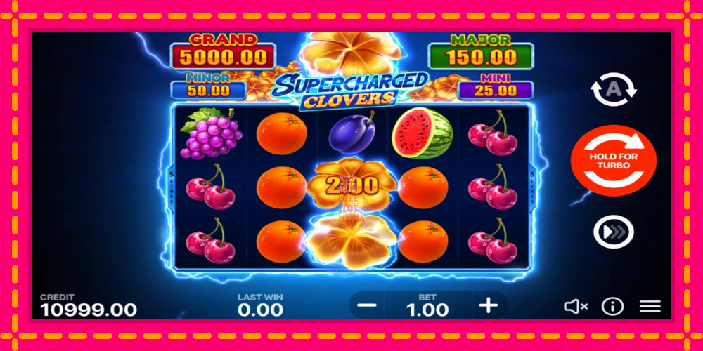 Automat Supercharged Clovers: Hold and Win z jasną grafiką, zdjęcie 1