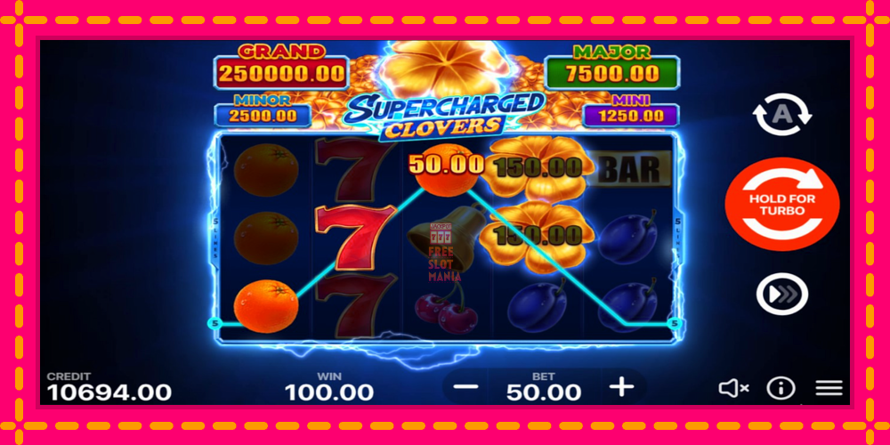 Automat Supercharged Clovers: Hold and Win z jasną grafiką, zdjęcie 4