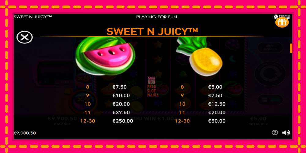 Automat Sweet N Juicy z jasną grafiką, zdjęcie 5