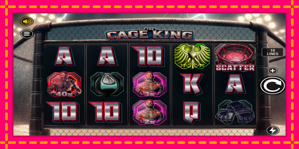 Automat The Cage King z jasną grafiką, zdjęcie 1