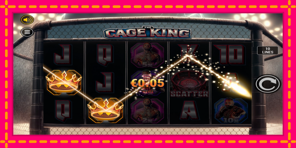 Automat The Cage King z jasną grafiką, zdjęcie 3