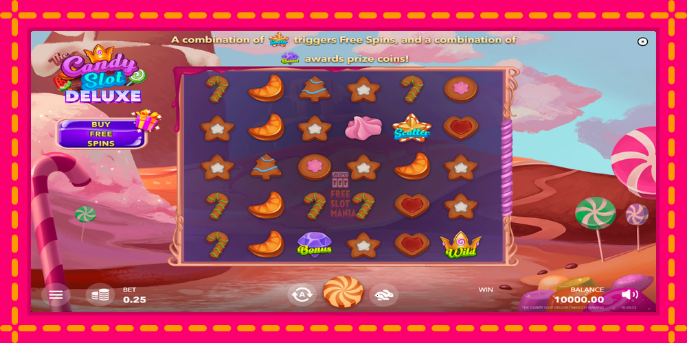 Automat The Candy Slot Deluxe z jasną grafiką, zdjęcie 2