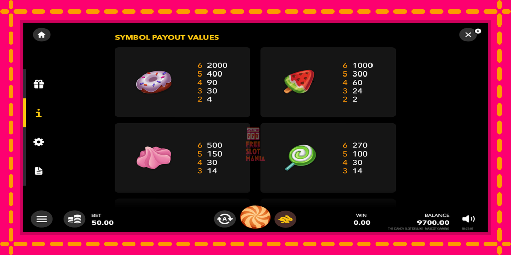 Automat The Candy Slot Deluxe z jasną grafiką, zdjęcie 5