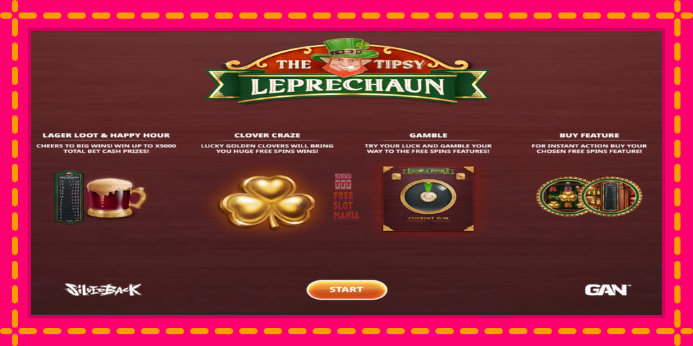 Automat The Tipsy Leprechaun z jasną grafiką, zdjęcie 1