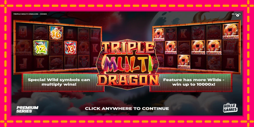 Automat Triple Multi Dragon z jasną grafiką, zdjęcie 1