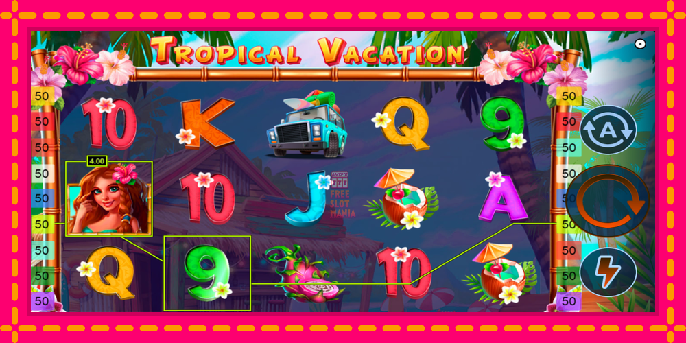 Automat Tropical Vacation z jasną grafiką, zdjęcie 2