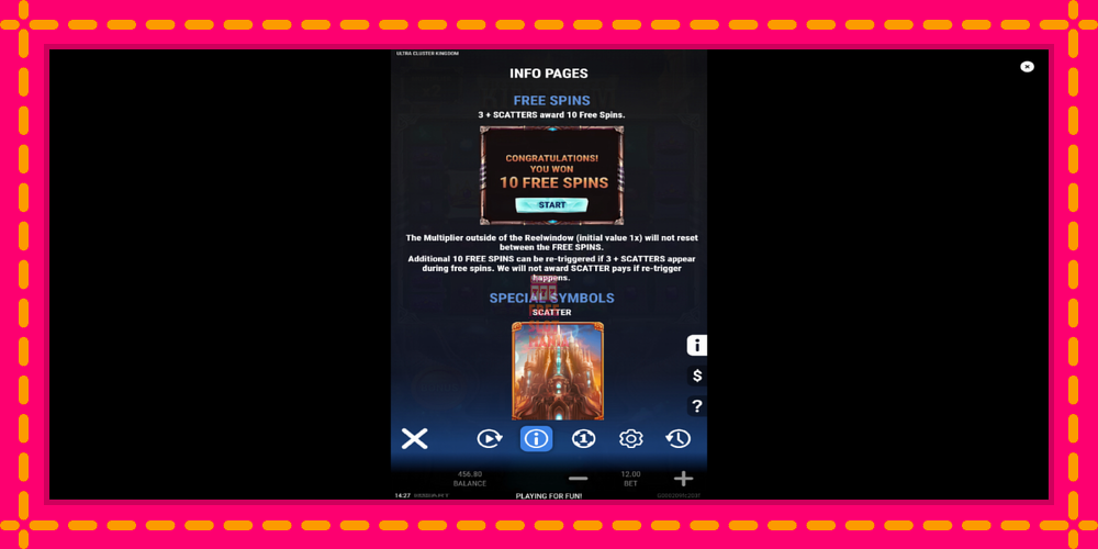 Automat Ultra Cluster Kingdom z jasną grafiką, zdjęcie 5