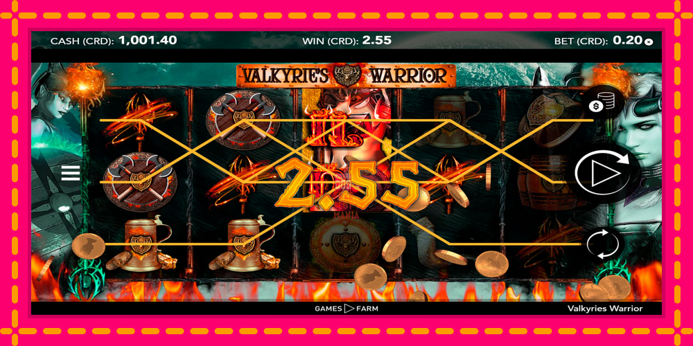 Automat Valkyries Warrior z jasną grafiką, zdjęcie 5