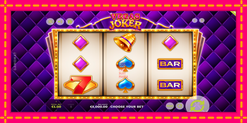 Automat Vegas Joker z jasną grafiką, zdjęcie 2