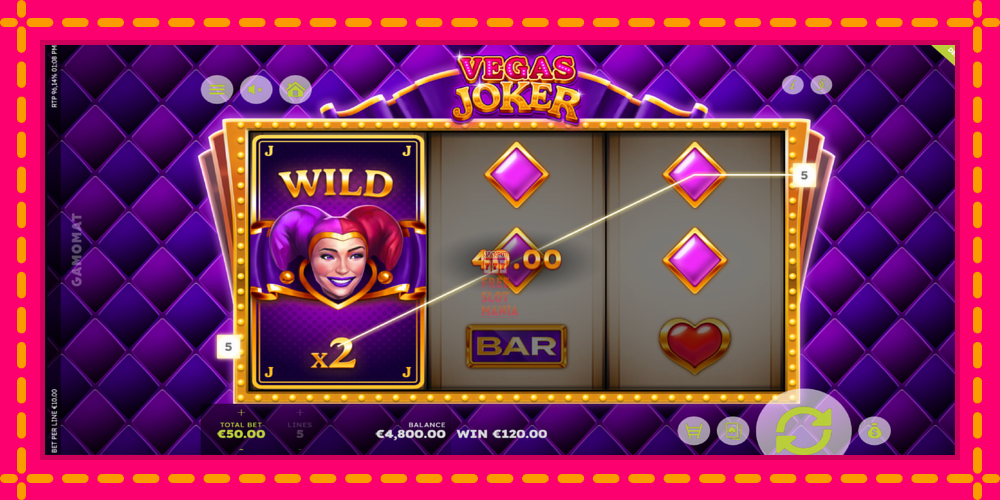 Automat Vegas Joker z jasną grafiką, zdjęcie 4