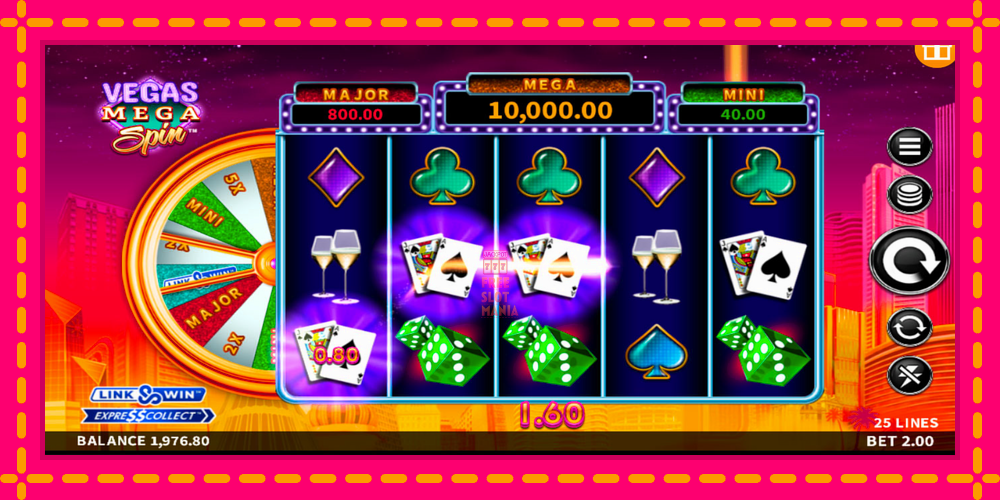 Automat Vegas Mega Spin z jasną grafiką, zdjęcie 5