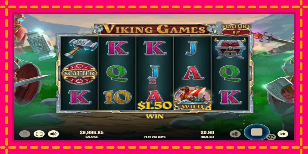 Automat Viking Games z jasną grafiką, zdjęcie 3