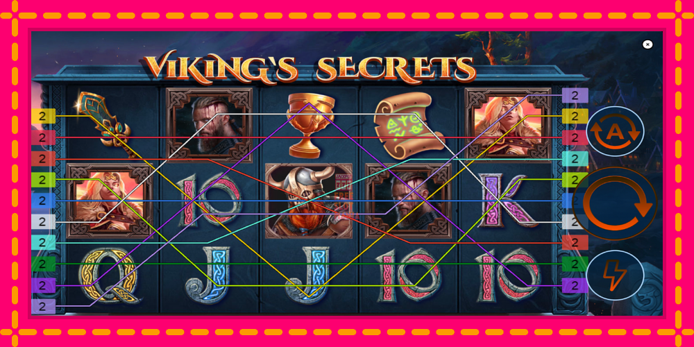 Automat Vikings Secrets z jasną grafiką, zdjęcie 2