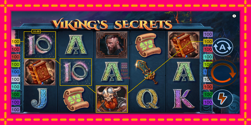 Automat Vikings Secrets z jasną grafiką, zdjęcie 4