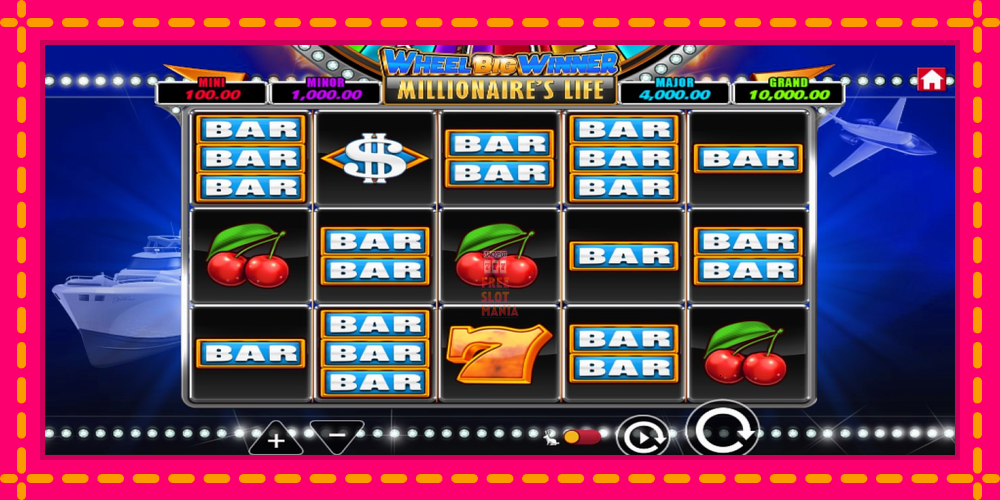 Automat Wheel Big Winner Millionaires Life z jasną grafiką, zdjęcie 1