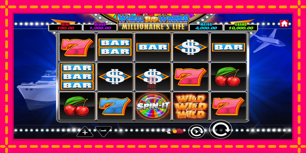 Automat Wheel Big Winner Millionaires Life z jasną grafiką, zdjęcie 2