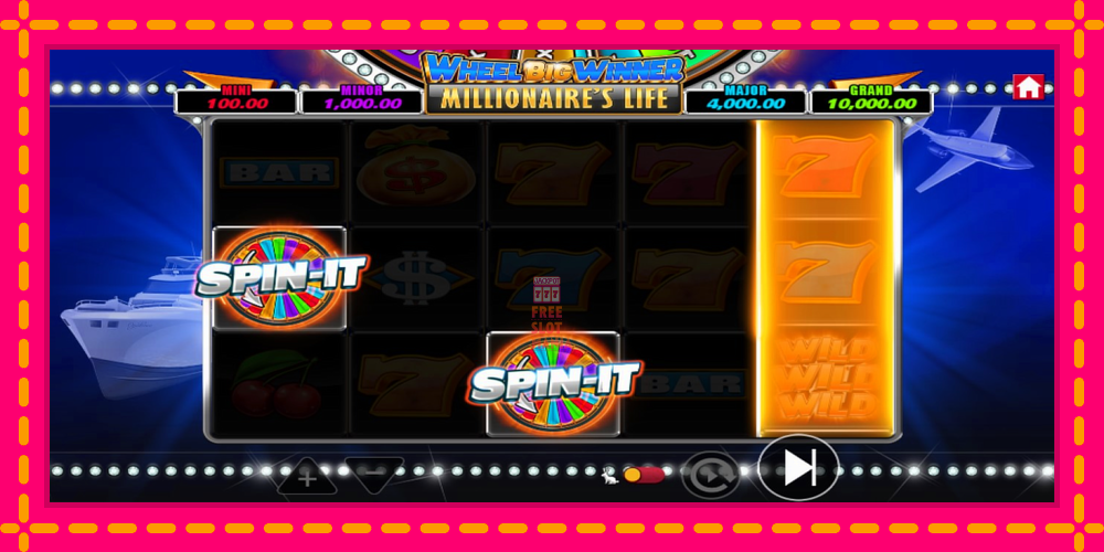 Automat Wheel Big Winner Millionaires Life z jasną grafiką, zdjęcie 3