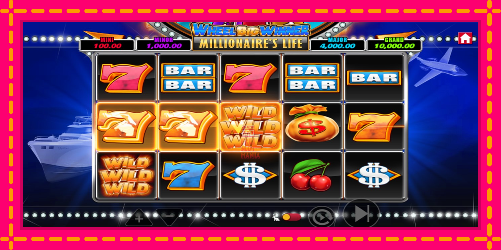 Automat Wheel Big Winner Millionaires Life z jasną grafiką, zdjęcie 4