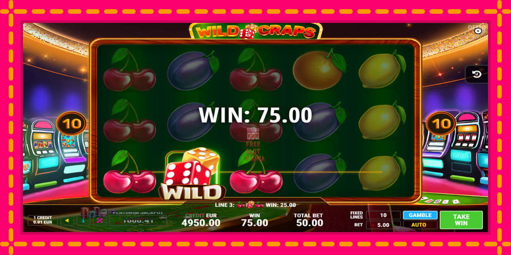 Automat Wild Craps z jasną grafiką, zdjęcie 2