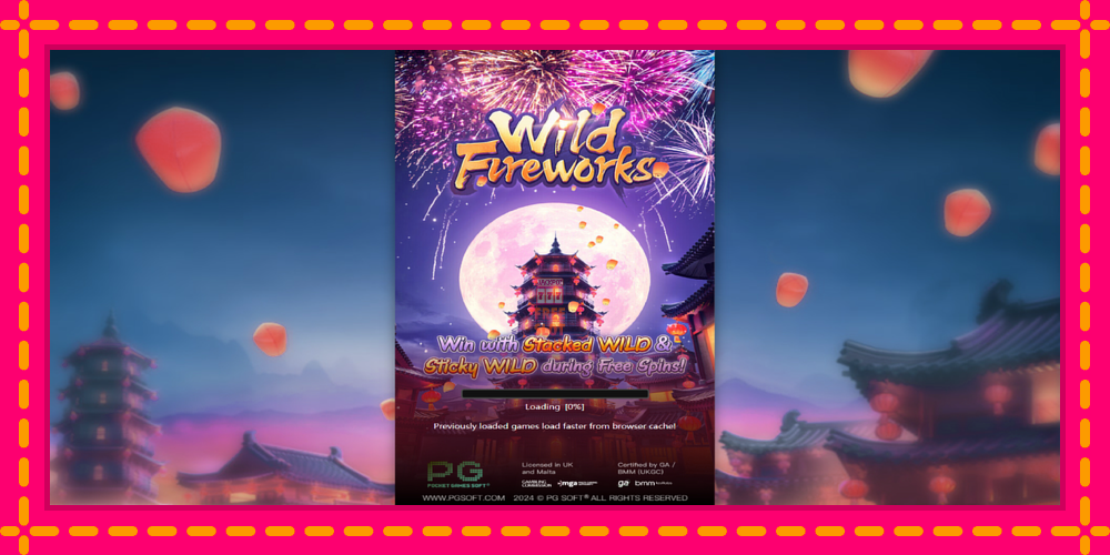 Automat Wild Fireworks z jasną grafiką, zdjęcie 1