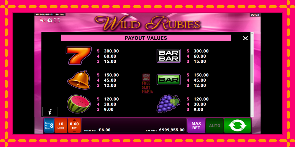 Automat Wild Rubies z jasną grafiką, zdjęcie 7