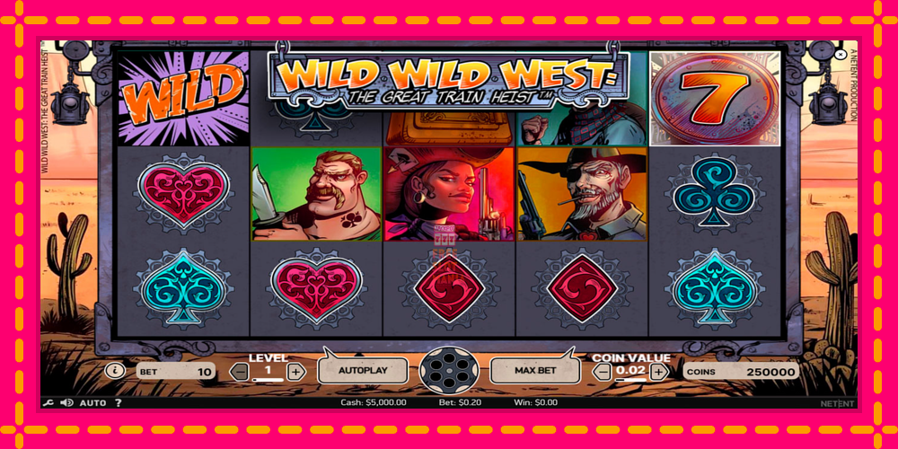 Automat Wild Wild West z jasną grafiką, zdjęcie 1