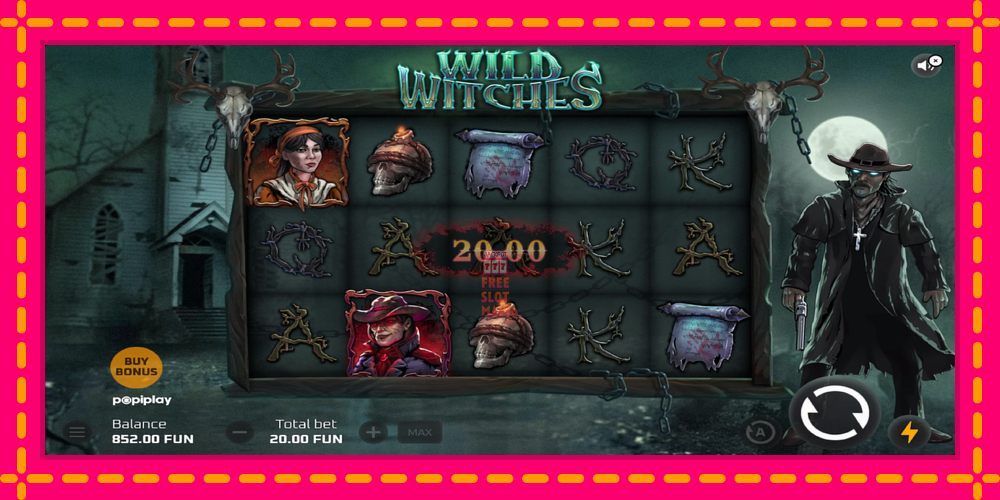 Automat Wild Witches z jasną grafiką, zdjęcie 3