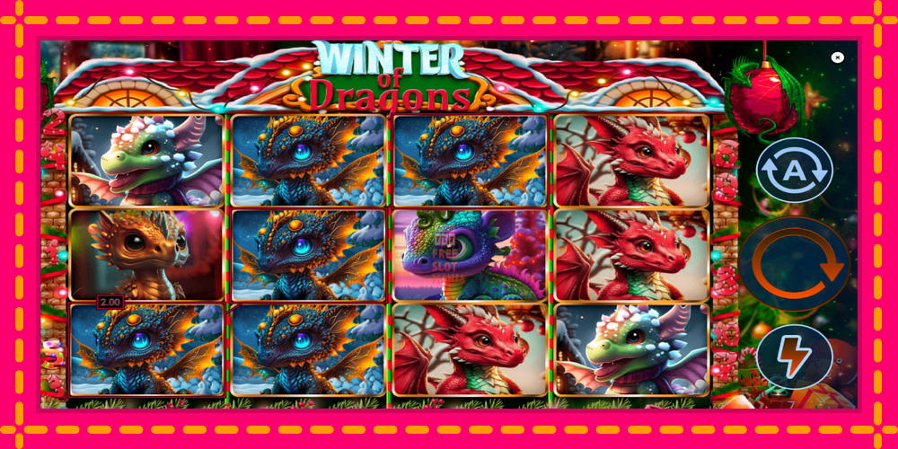 Automat Winter of Dragons z jasną grafiką, zdjęcie 2