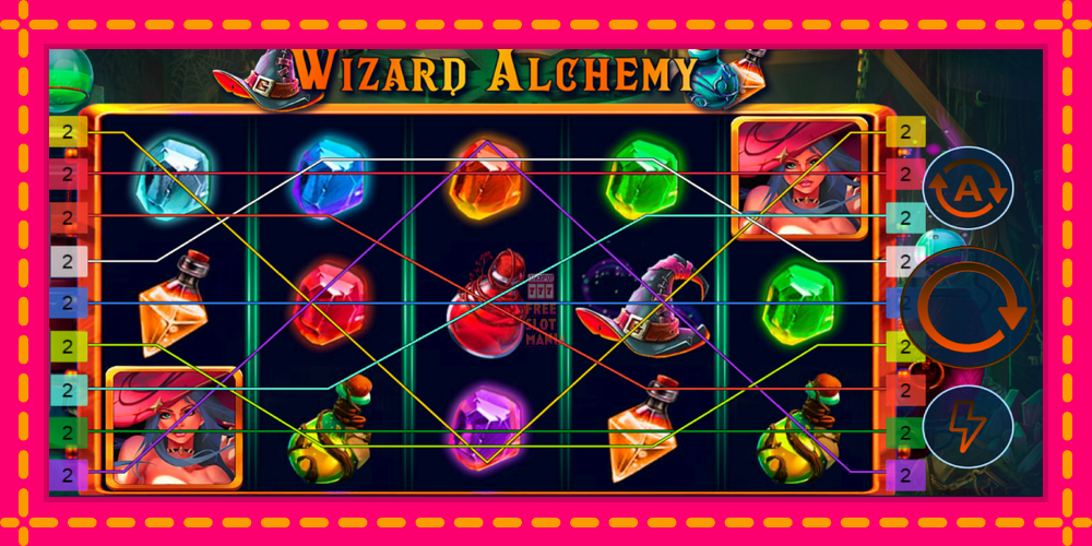 Automat Wizard Alchemy z jasną grafiką, zdjęcie 2