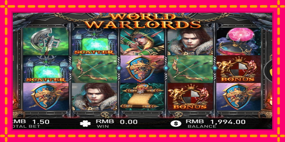 Automat World of Warlords z jasną grafiką, zdjęcie 4