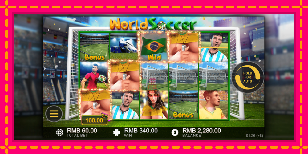 Automat World Soccer Slot z jasną grafiką, zdjęcie 3