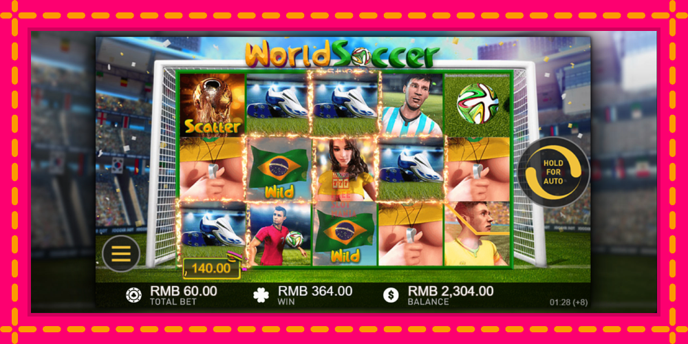 Automat World Soccer Slot z jasną grafiką, zdjęcie 4