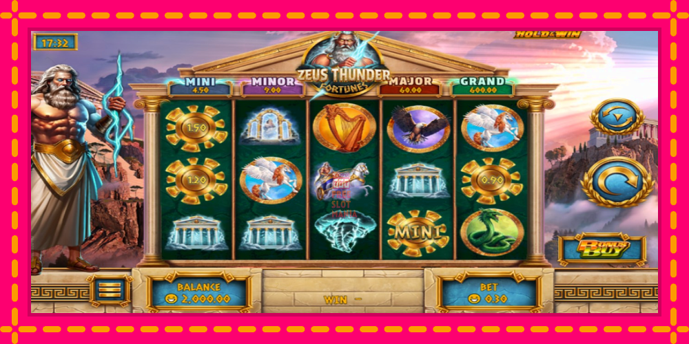 Automat Zeus Thunder Fortunes z jasną grafiką, zdjęcie 1